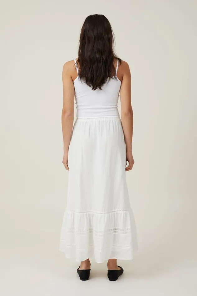 Women Skirts Cotton On Rylee Lace Maxi Skirt White