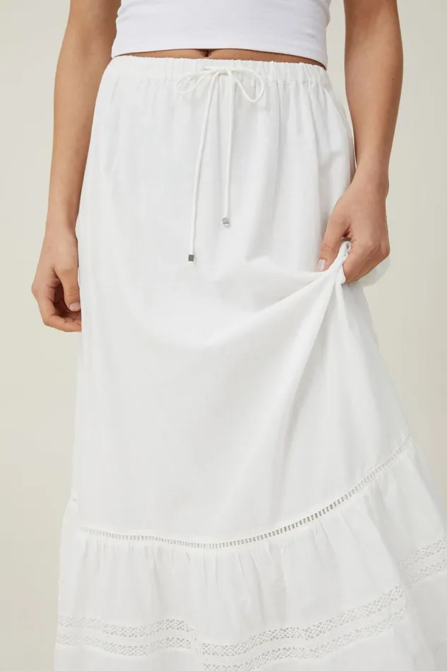 Women Skirts Cotton On Rylee Lace Maxi Skirt White