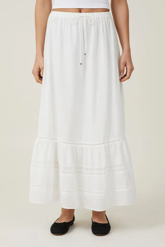 Women Skirts Cotton On Rylee Lace Maxi Skirt White
