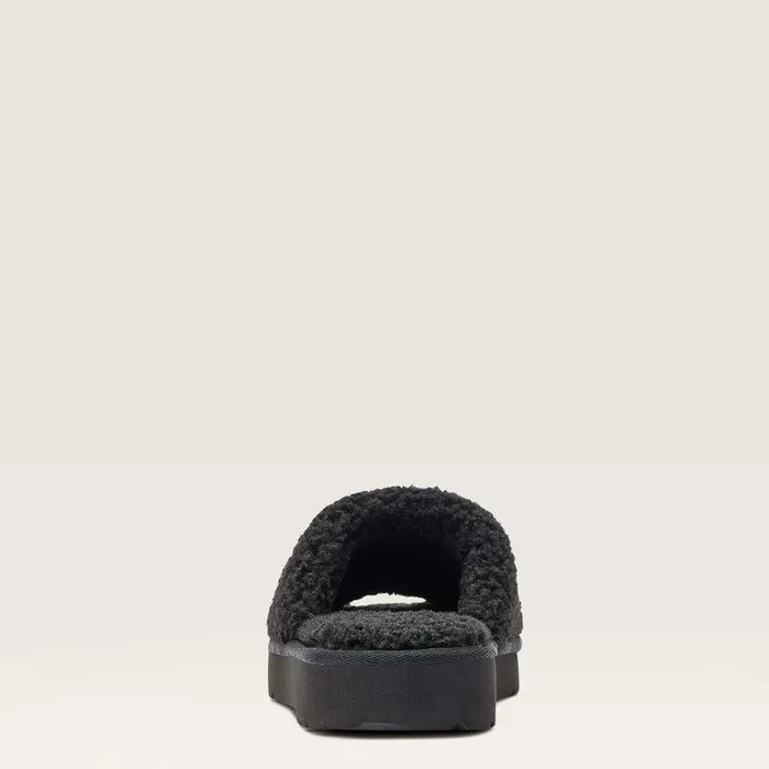 Women Slippers Ariat Cozy Chic Square Toe Slipper Fuzzy Black Women Slippers Ariat Cozy Chic Square Toe Slipper Fuzzy Black
