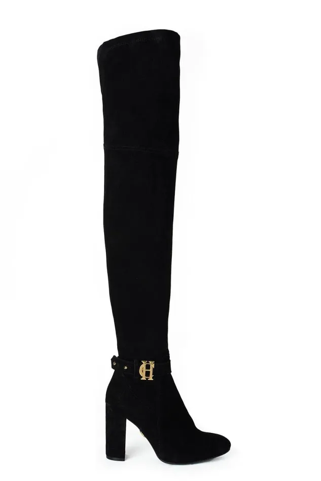 Women Sloane Over The Knee Boot Black Holland Cooper Boots