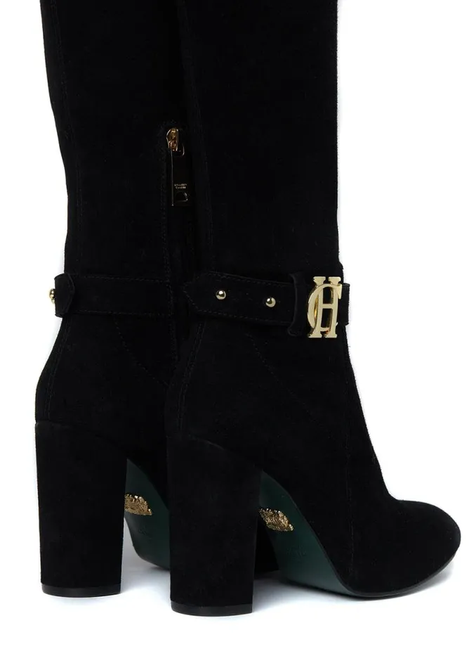 Women Sloane Over The Knee Boot Black Holland Cooper Boots Women Sloane Over The Knee Boot Black Holland Cooper Boots