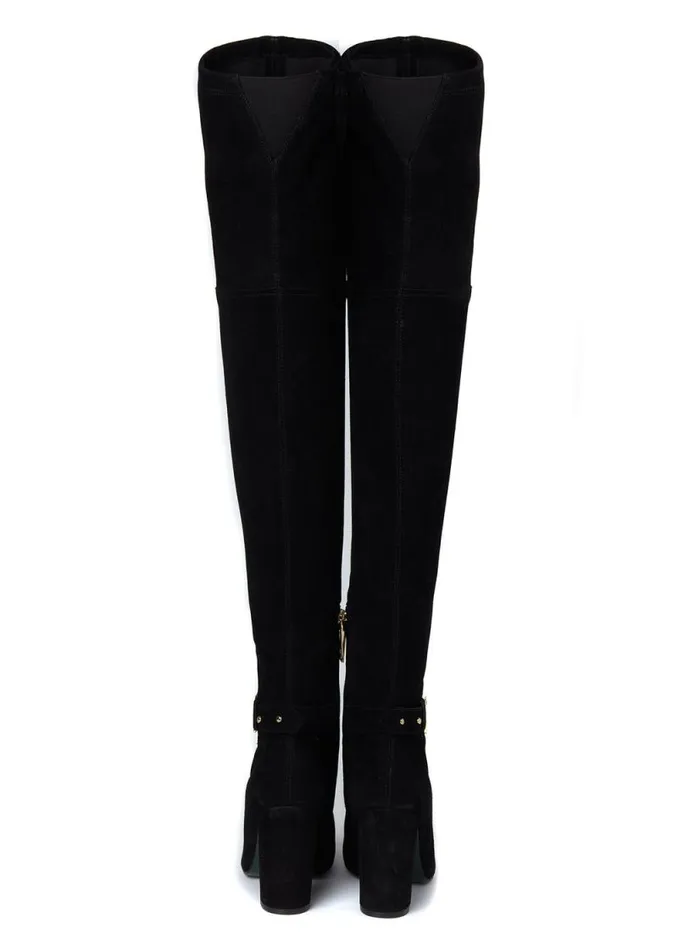 Women Sloane Over The Knee Boot Black Holland Cooper Boots Women Sloane Over The Knee Boot Black Holland Cooper Boots