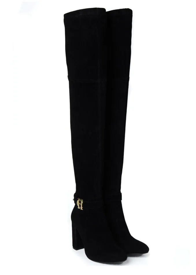 Women Sloane Over The Knee Boot Black Holland Cooper Boots Women Sloane Over The Knee Boot Black Holland Cooper Boots