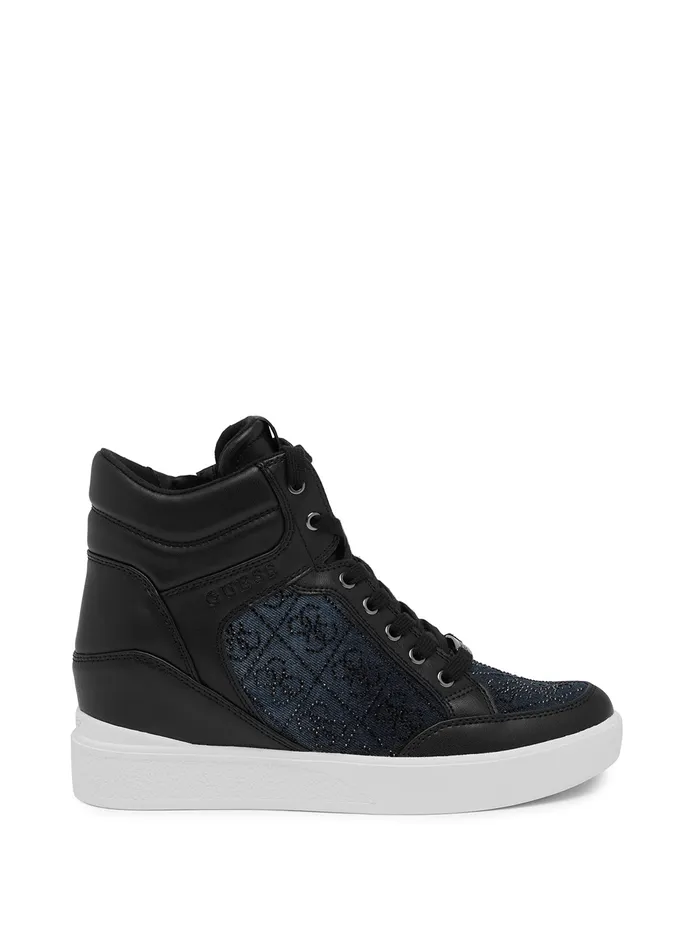 Women Sneakers GUESS Black Logo Blairin Wedge Sneakers Women Sneakers GUESS Black Logo Blairin Wedge Sneakers
