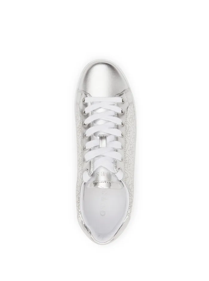 Women Sneakers GUESS Silver Logo Rosalia Low Top Sneakers Women Sneakers GUESS Silver Logo Rosalia Low Top Sneakers