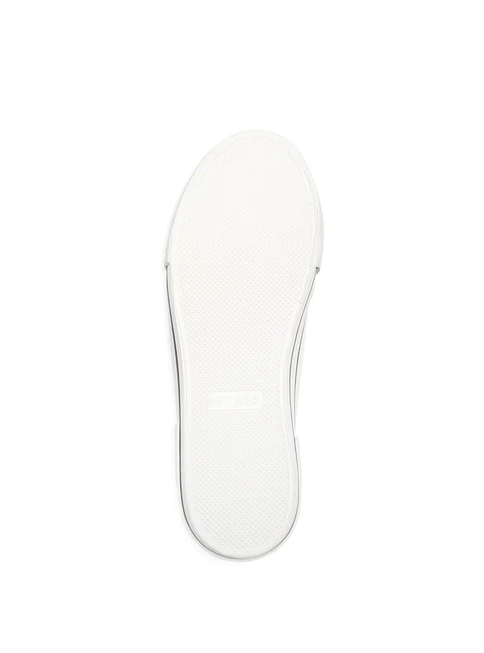 Women Sneakers GUESS White Denim Lollin Low Top Sneakers