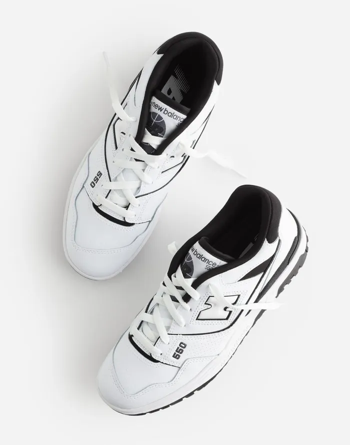 Women Sneakers Madewell New Balance Unisex 550 Sneakers White Black