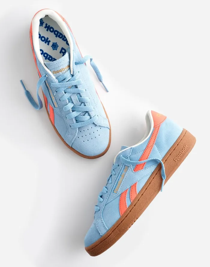 Women Sneakers Madewell Reebok Club C Grounds UK Sneakers Soft Blue Super Charged