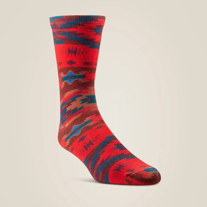 Women Socks Ariat Adobe Canyon Crew Sock 2 Pair Multi Color Pack Redandturquoise Women Socks Ariat Adobe Canyon Crew Sock 2 Pair Multi Color Pack Redandturquoise