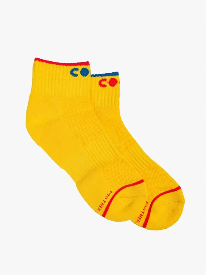 Women Socks Mother Denim Baby Steps Ankle Yellow medium