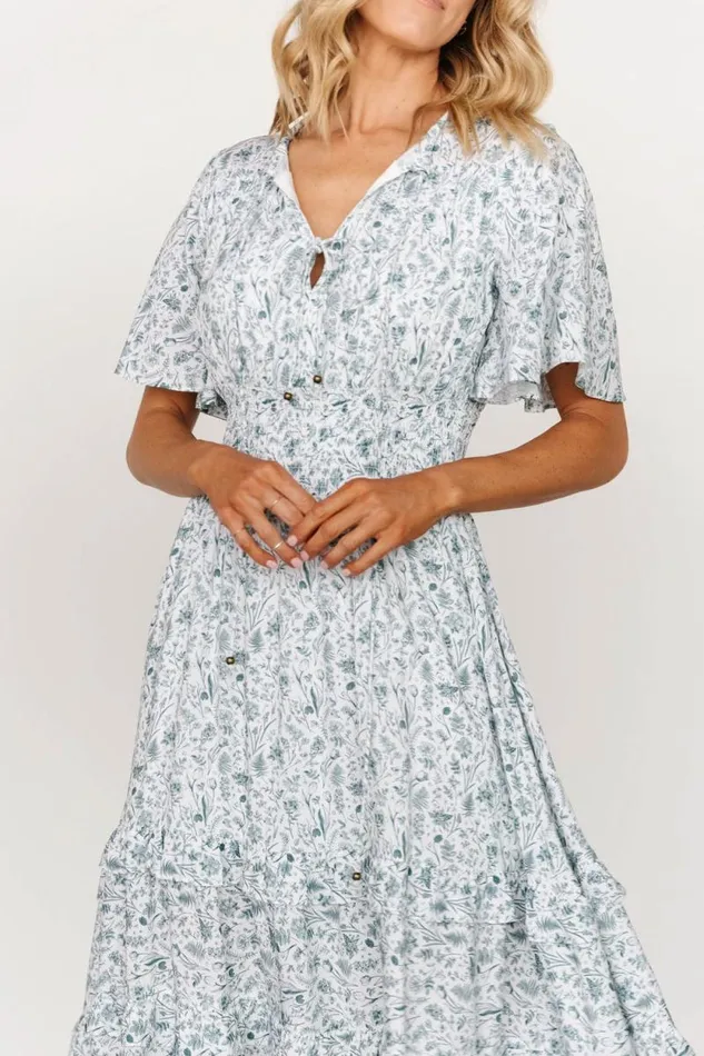 Women Spell Boho Midi Dress White Sage Baltic Born Midi Dresses Women Spell Boho Midi Dress White Sage Baltic Born Midi Dresses