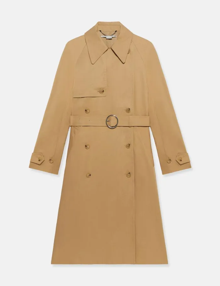 Women Stella Iconics Trench Coat Fawn Stella McCartney Coats And Jackets