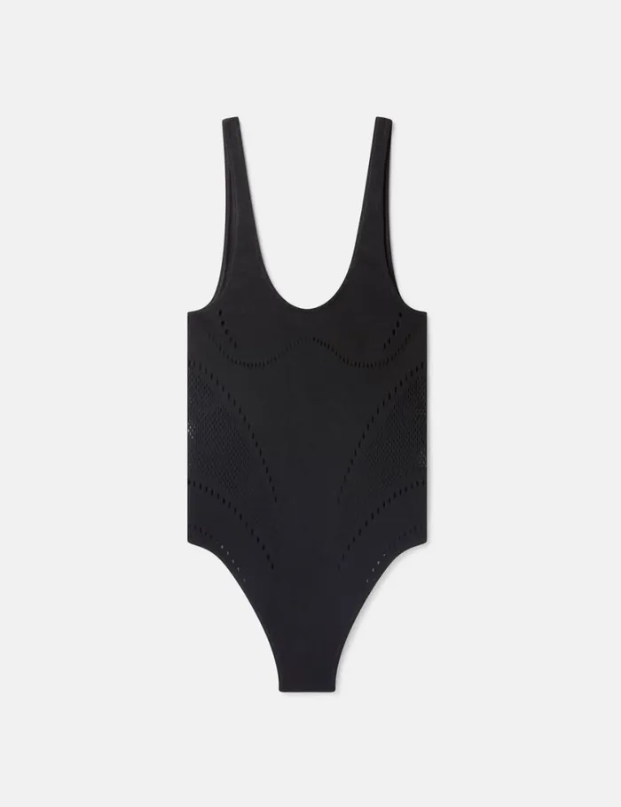 Women Stellawear Bodysuit Black Stella McCartney Swimwear