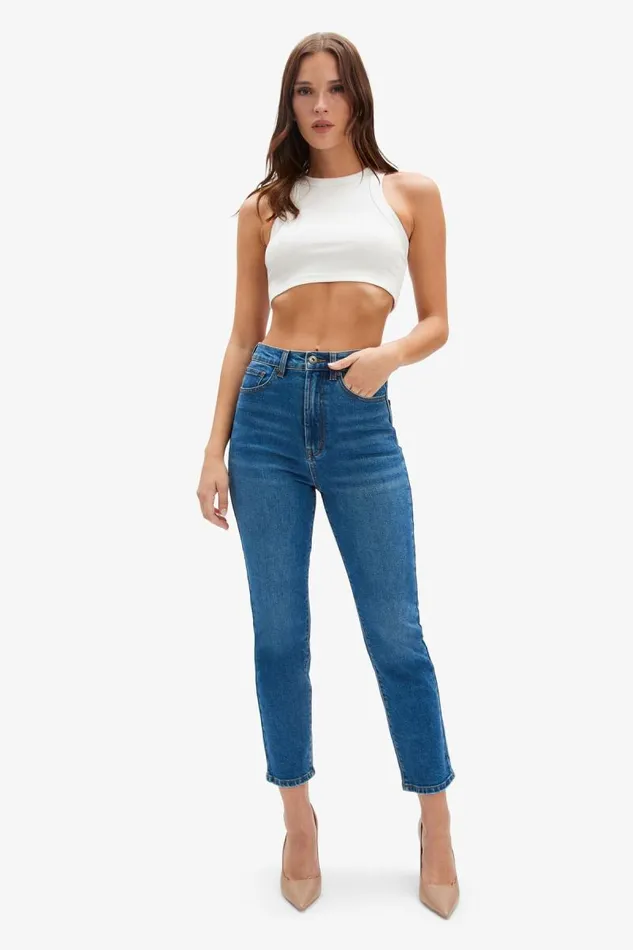Women Straight Jean Bardot Heidi Straight Leg Jeans In Dark Denim Dark Denim Women Straight Jean Bardot Heidi Straight Leg Jeans In Dark Denim Dark Denim