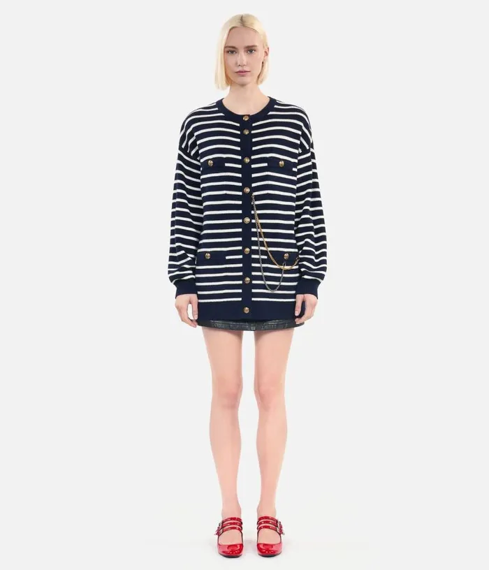 Women Striped Wool Cardigan THE KOOPLES Sweaters