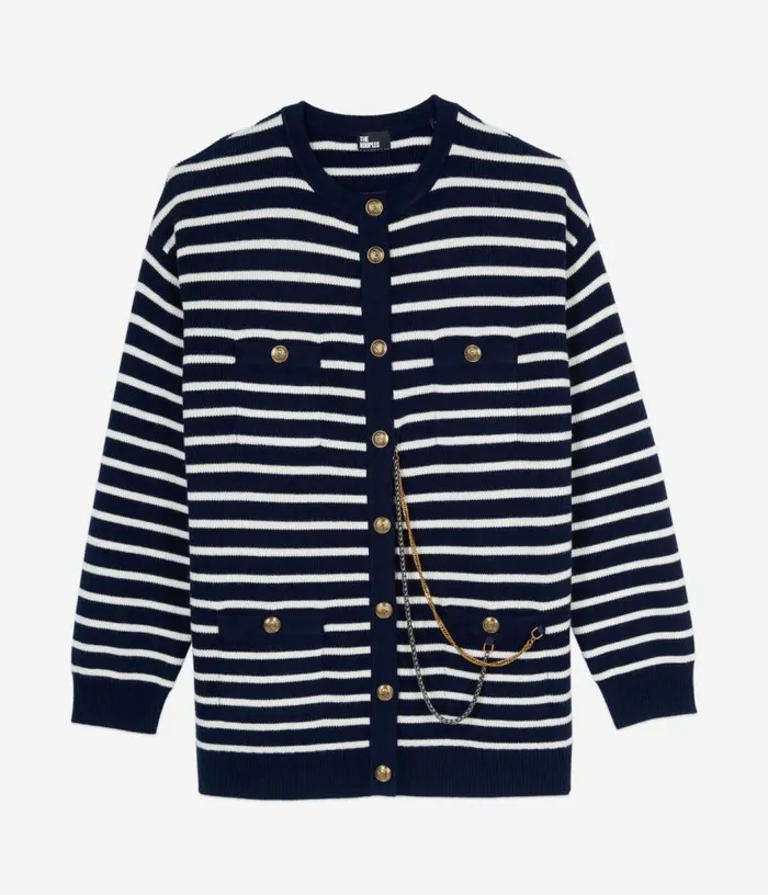 Women Striped Wool Cardigan THE KOOPLES Sweaters