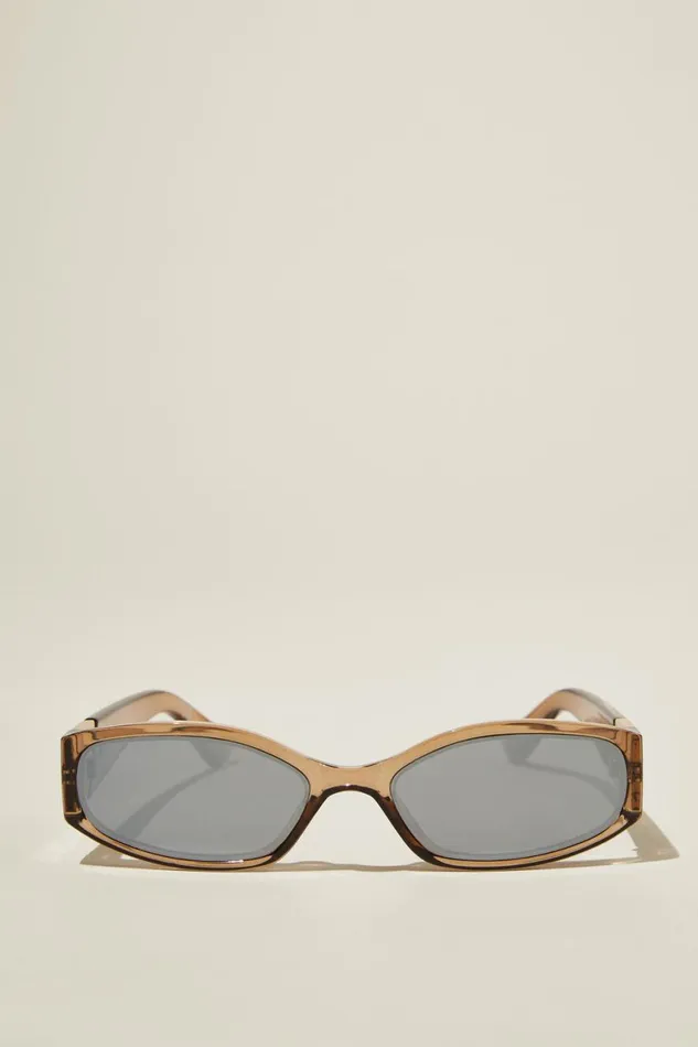Women Sunglasses Cotton On Ellis Slimline Racer Crystal