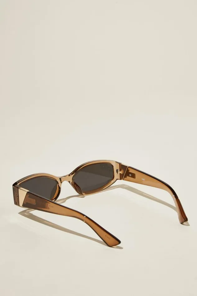 Women Sunglasses Cotton On Ellis Slimline Racer Crystal