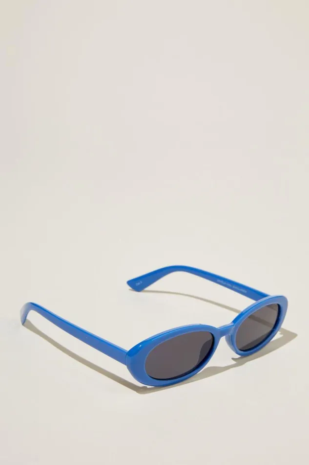 Women Sunglasses Cotton On Ophelia Oval Sunglasses Pacific Blue