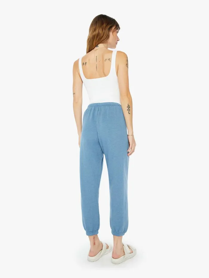 Women Sweatpants Mother Denim Heart Sweatpant Chambray Blue