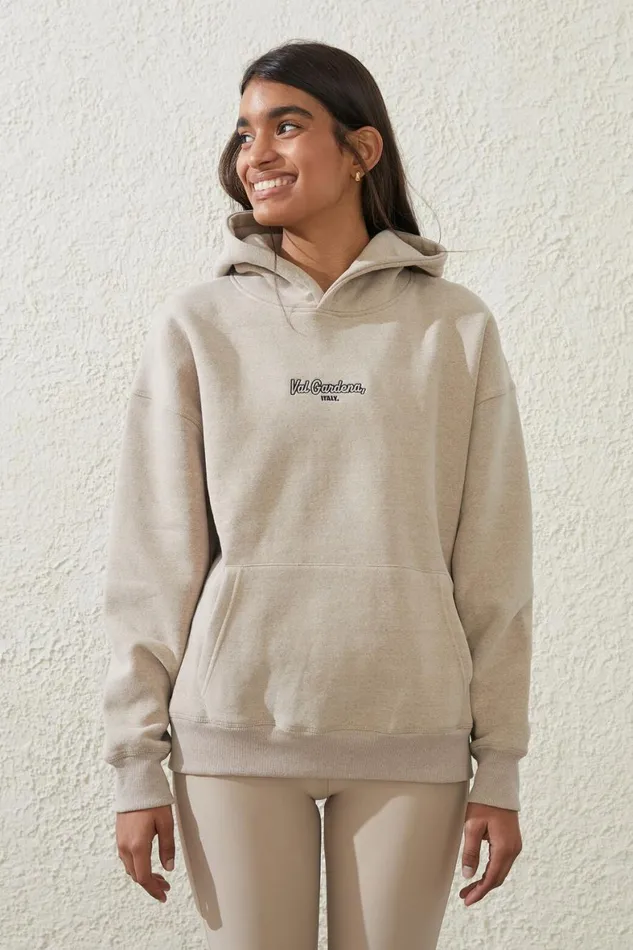 Women Sweats and Hoodies Cotton On Plush Premium Hoodie White Pepper Marleval Gardena