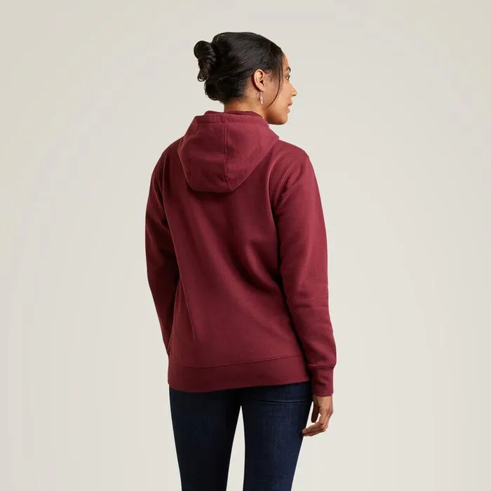 Women Sweatshirts and Hoodies Ariat Ariat Logo Hoodie Zinfandel Women Sweatshirts and Hoodies Ariat Ariat Logo Hoodie Zinfandel