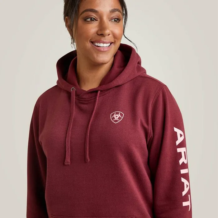 Women Sweatshirts and Hoodies Ariat Ariat Logo Hoodie Zinfandel Women Sweatshirts and Hoodies Ariat Ariat Logo Hoodie Zinfandel