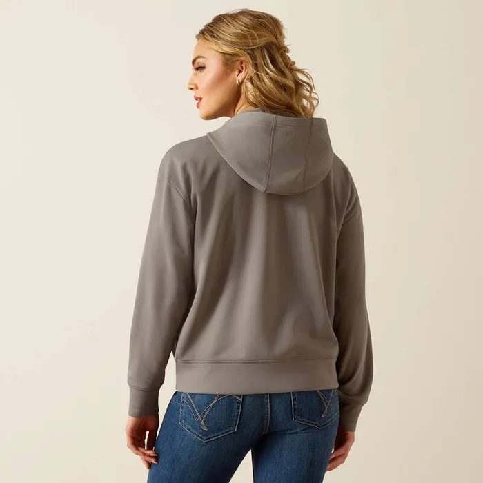 Women Sweatshirts and Hoodies Ariat Breeze Full Zip Hoodie Smoked Pearl