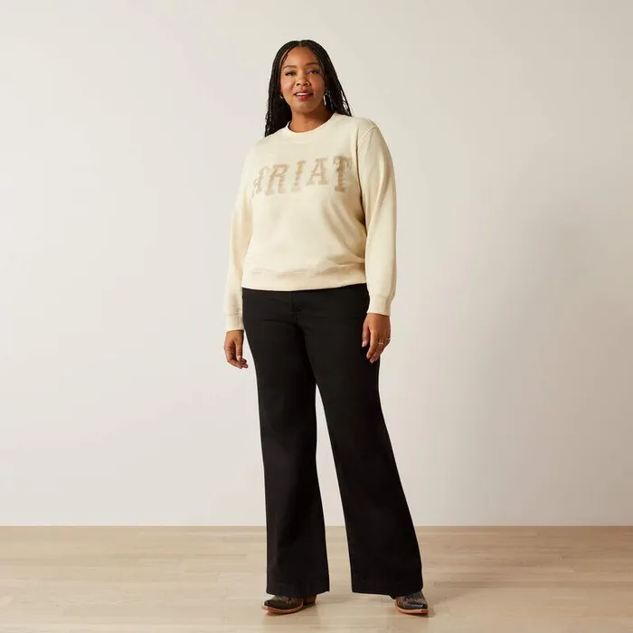 Women Sweatshirts and Hoodies Ariat Essential Crew Sweatshirt Summer Sand