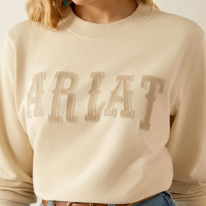 Women Sweatshirts and Hoodies Ariat Essential Crew Sweatshirt Summer Sand