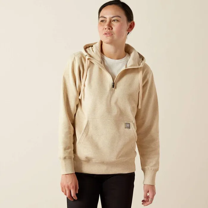 Women Sweatshirts and Hoodies Ariat Rebar Skill Set 12 Zip Hoodie Sun Kiss Heather