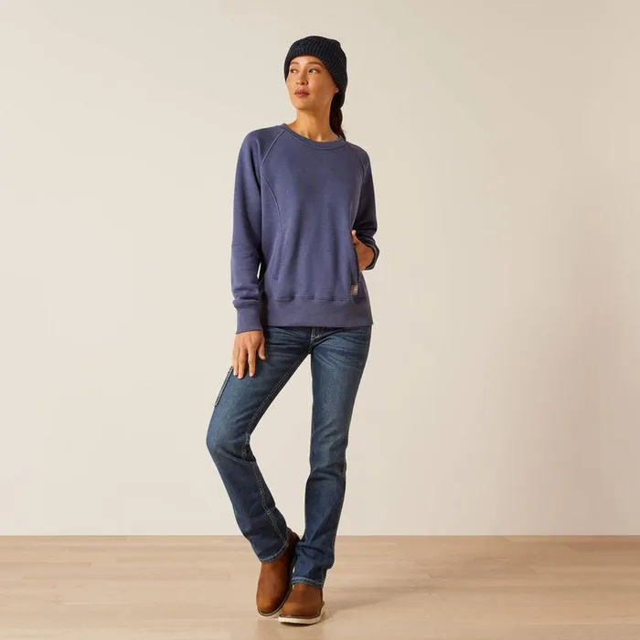 Women Sweatshirts and Hoodies Ariat Rebar Traverse Sweatshirt Blue Indigo Heather Women Sweatshirts and Hoodies Ariat Rebar Traverse Sweatshirt Blue Indigo Heather