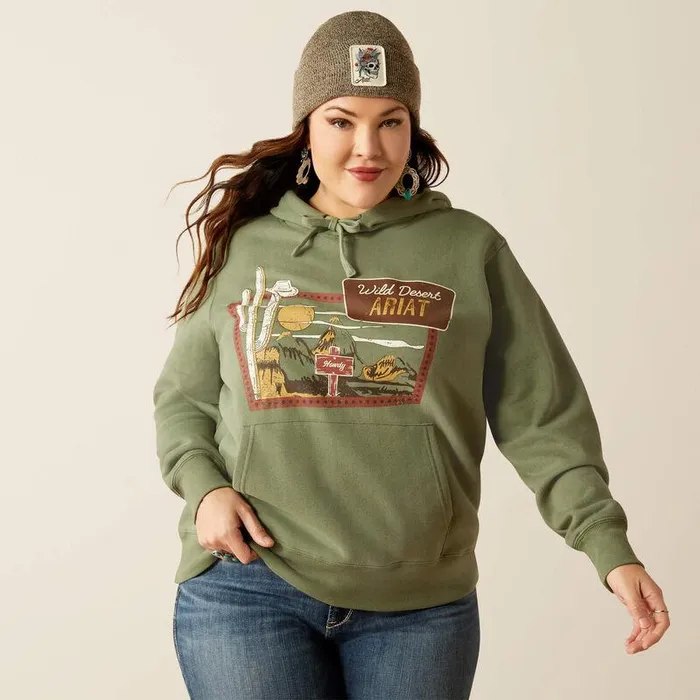 Women Sweatshirts and Hoodies Ariat Route 66 Hoodie Sea Spray Women Sweatshirts and Hoodies Ariat Route 66 Hoodie Sea Spray