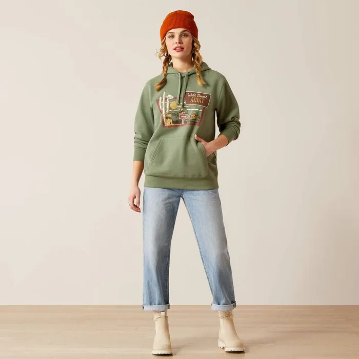 Women Sweatshirts and Hoodies Ariat Route 66 Hoodie Sea Spray Women Sweatshirts and Hoodies Ariat Route 66 Hoodie Sea Spray