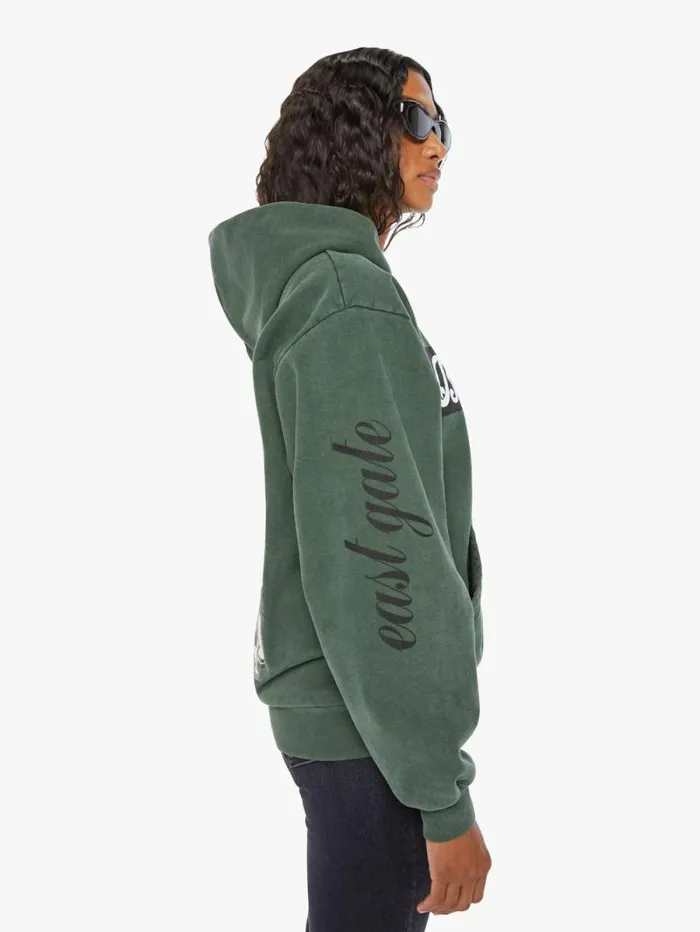 Women Sweatshirts Mother Denim BelAir Pull Over Hoodie Green dark