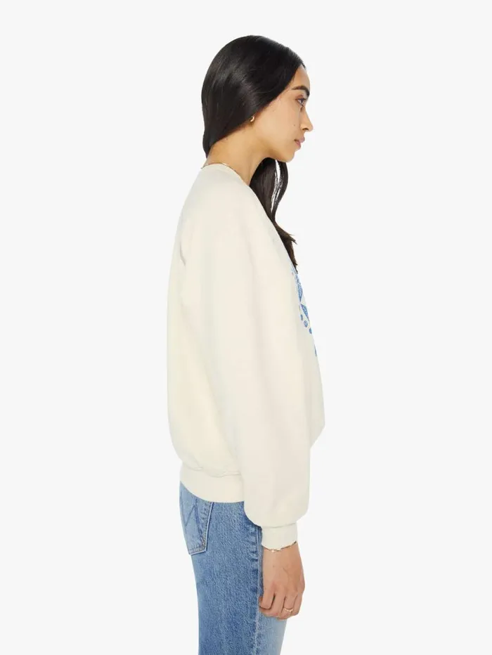 Women Sweatshirts Mother Denim The Biggie Concert Green