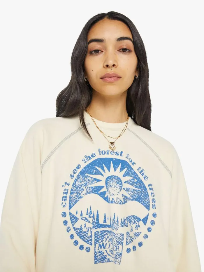 Women Sweatshirts Mother Denim The Biggie Concert Green