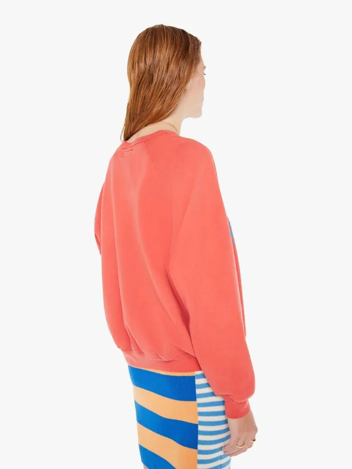 Women Sweatshirts Mother Denim The Biggie Concert Pink