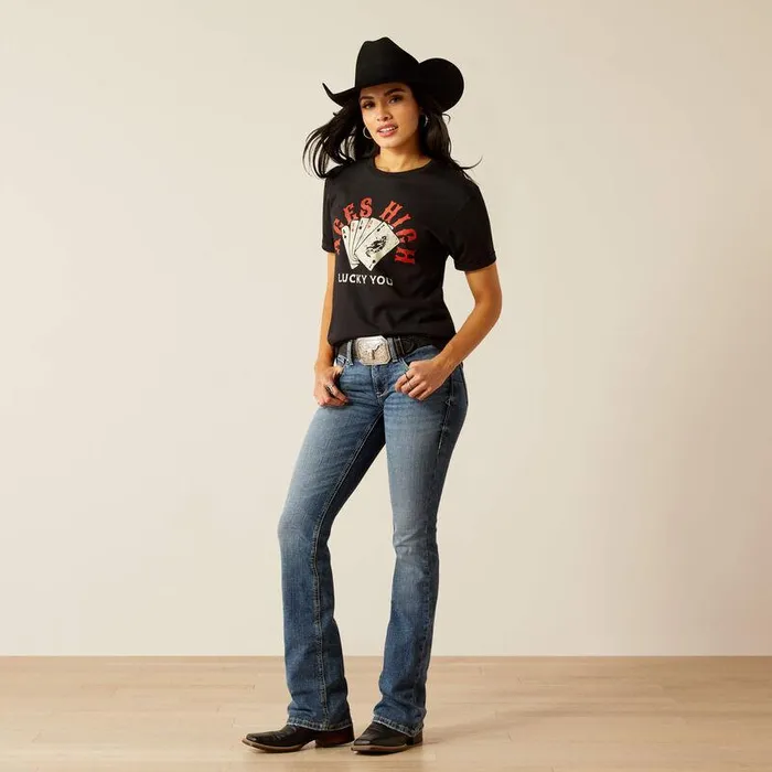 Women TShirts and Tops Ariat Ariat Ace Of Spades TShirt Black Women TShirts and Tops Ariat Ariat Ace Of Spades TShirt Black
