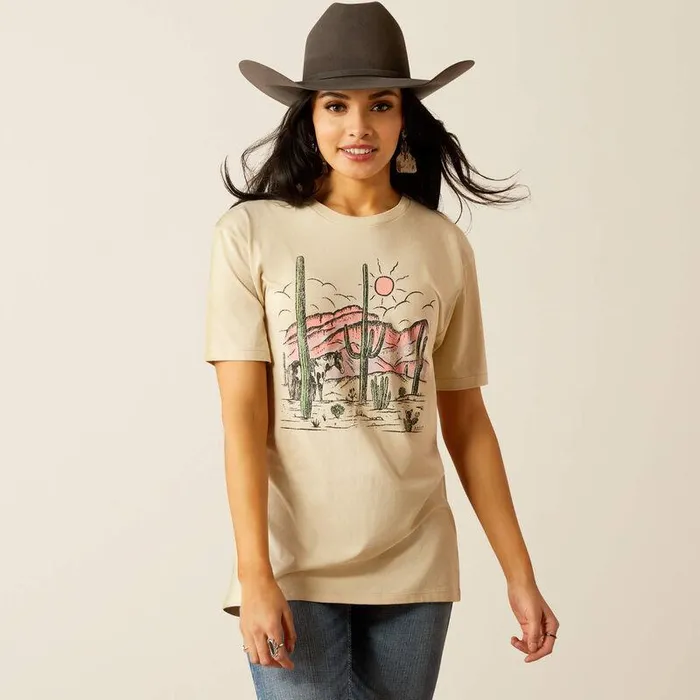 Women TShirts and Tops Ariat Ariat Horse With No Name TShirt Natural