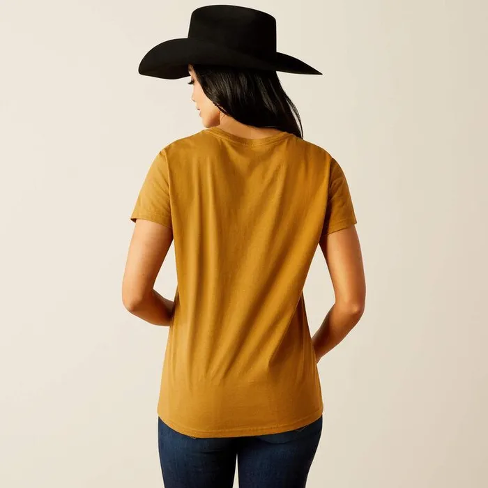 Women TShirts and Tops Ariat Ariat Stay Gold TShirt Harvest Gold Women TShirts and Tops Ariat Ariat Stay Gold TShirt Harvest Gold