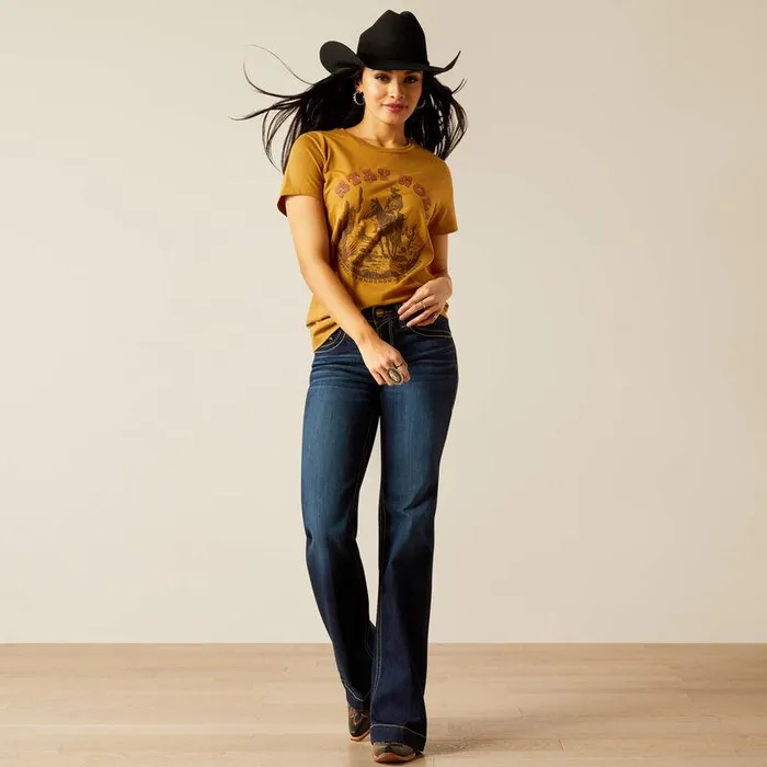 Women TShirts and Tops Ariat Ariat Stay Gold TShirt Harvest Gold Women TShirts and Tops Ariat Ariat Stay Gold TShirt Harvest Gold