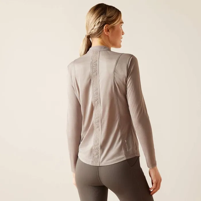 Women TShirts and Tops Ariat Breathe 14 Zip Baselayer Zinc Women TShirts and Tops Ariat Breathe 14 Zip Baselayer Zinc