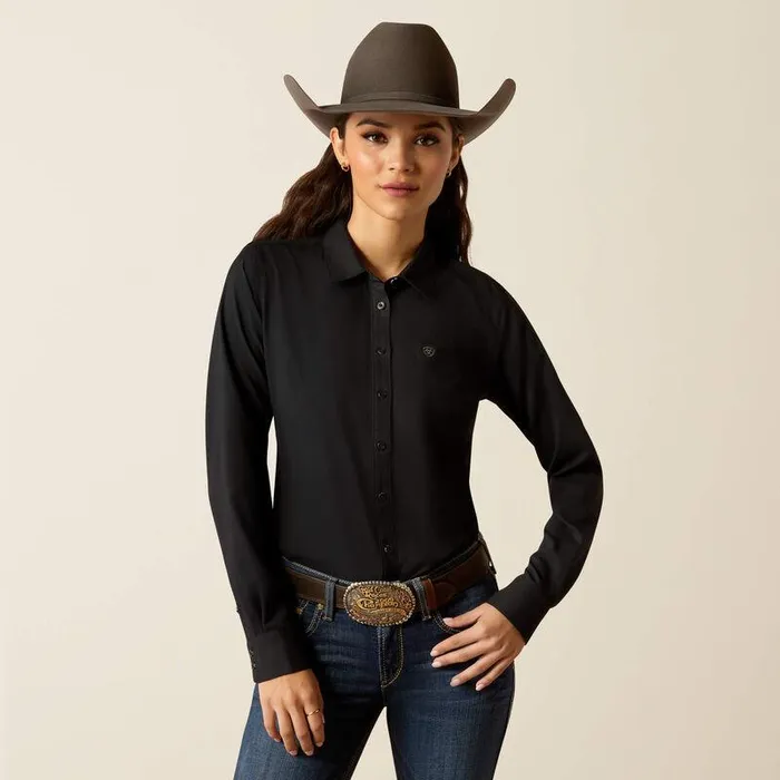 Women TShirts and Tops Ariat Kirby Pro Shirt Black