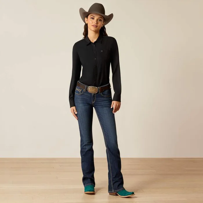 Women TShirts and Tops Ariat Kirby Pro Shirt Black