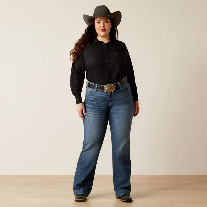 Women TShirts and Tops Ariat Kirby Pro Shirt Black