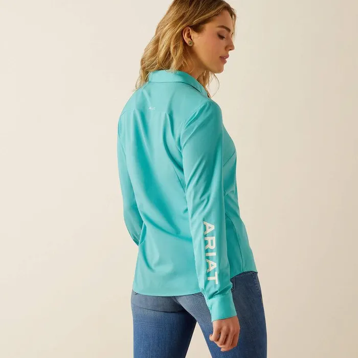Women TShirts and Tops Ariat Kirby Pro Team Shirt Blue Turquoise