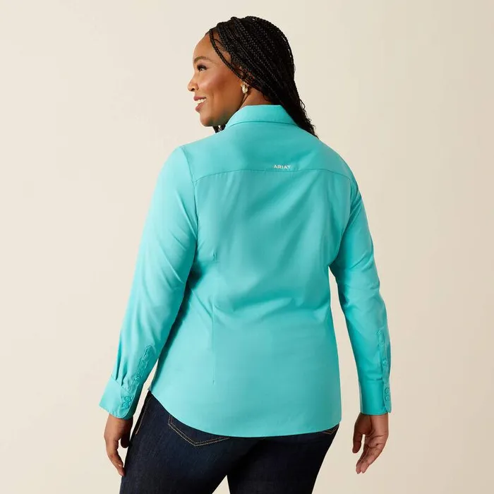Women TShirts and Tops Ariat Kirby Pro Team Shirt Blue Turquoise