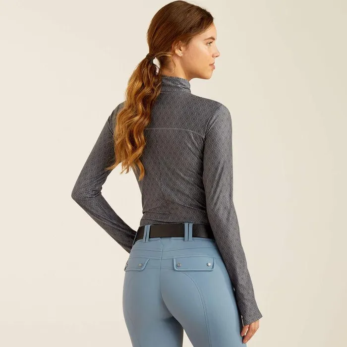 Women TShirts and Tops Ariat Lowell 30 14 Zip Baselayer Quiet Shade Dot Women TShirts and Tops Ariat Lowell 30 14 Zip Baselayer Quiet Shade Dot